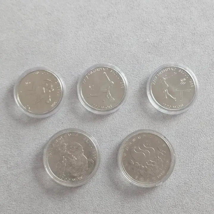 [BUNJANG] 1986 Seoul Asian Games &amp; 1988 Seoul Olympics Commemorative Coin Set (5 Types) / 1986년 서울 아시안, 1988 서울올림픽 기념 주화 5종