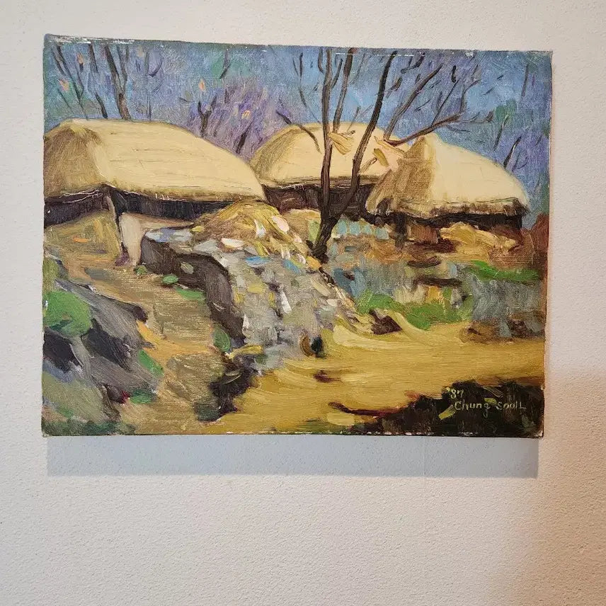 [BUNJANG] Vintage Oil Painting, "An Afternoon in 1987", 1987 / [Vintage Oil Painting] 1987년의 어느 오후, 시간이