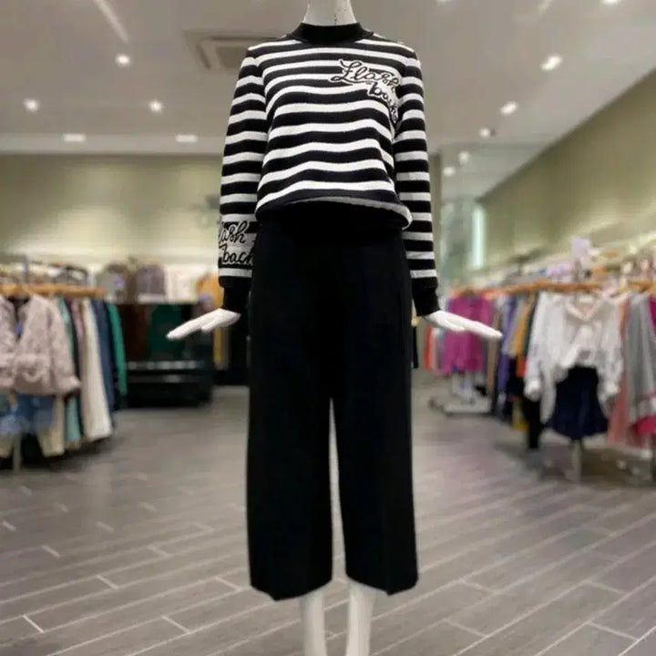 [BUNJANG] Ozcecon Striped Knit T-shirt / 오즈세컨 니트 티셔츠