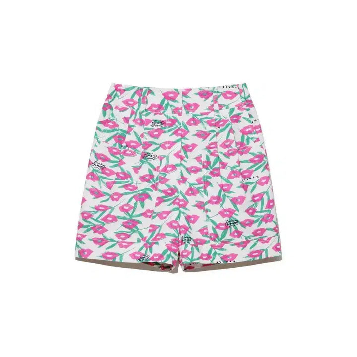 [BUNJANG] Lucky Chouette Flower Pattern Blouse and Shorts Set / 럭키슈에뜨 상하의 세트 / 블라우스 바지 셋업