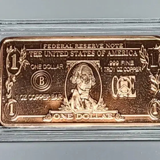 [BUNJANG] Copper Bar Dollar Design Set (4 pieces) / 구리바  각 1온스 달러 디자인           (4개 1세트)