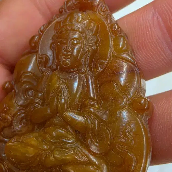 [BUNJANG] Imperial Jade Buddha Jade 0527 / 고옥에강옥 황옥불상옥 0527