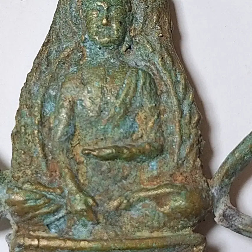 [BUNJANG] Bronze Staff Ornament with Buddha and Pagoda / 큰스님 동으로된 지팡이 장신구