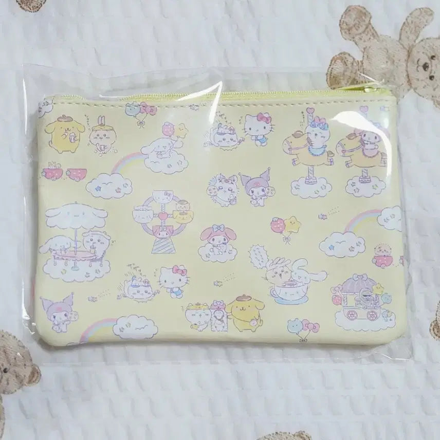 [BUNJANG] Sanrio x Nagano Nakayoshi Series Flat Pouch - Pom Pom Purin x Usagi / 산리오x나가노 콜라보 나카요시 시리즈 플랫파우치 폼푸x우사기 팝니다.