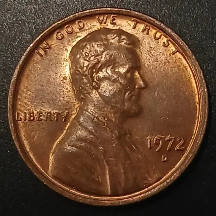 [BUNJANG] 1972 USA Lincoln Cent Coin / 1972년 미국 링컨 1센트 동전 w1421