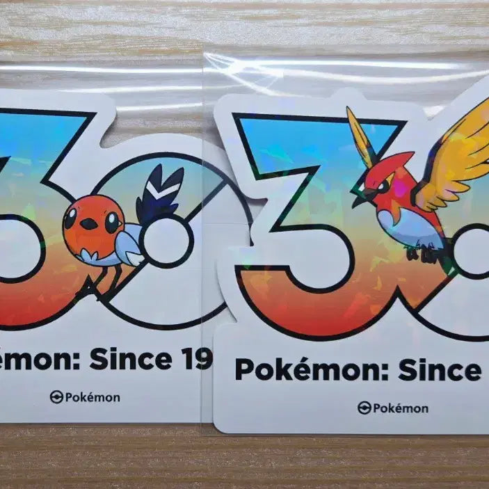 [BUNJANG] Pokemon 30th Anniversary Logo Sticker Set (Hisuian Decidueye) / 포켓몬 30주년 로고스티커 화살꼬빈,불화살빈