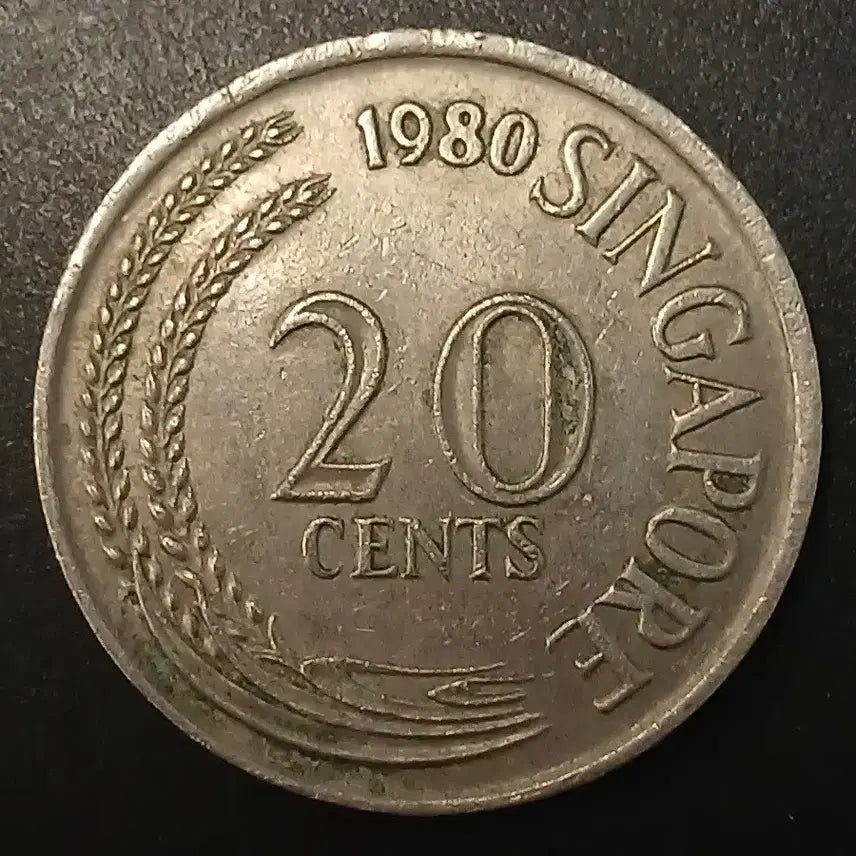 [BUNJANG] 1980 Singapore 20 Cent Coin / 1980년 싱가포르 20센트 동전 w1429