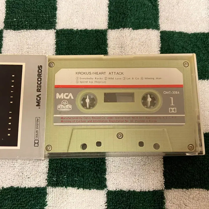 [BUNJANG] Crocus 80s Heart Attack Cassette Tape / 80년대 크로커스 Heart Attack 카세트테이프