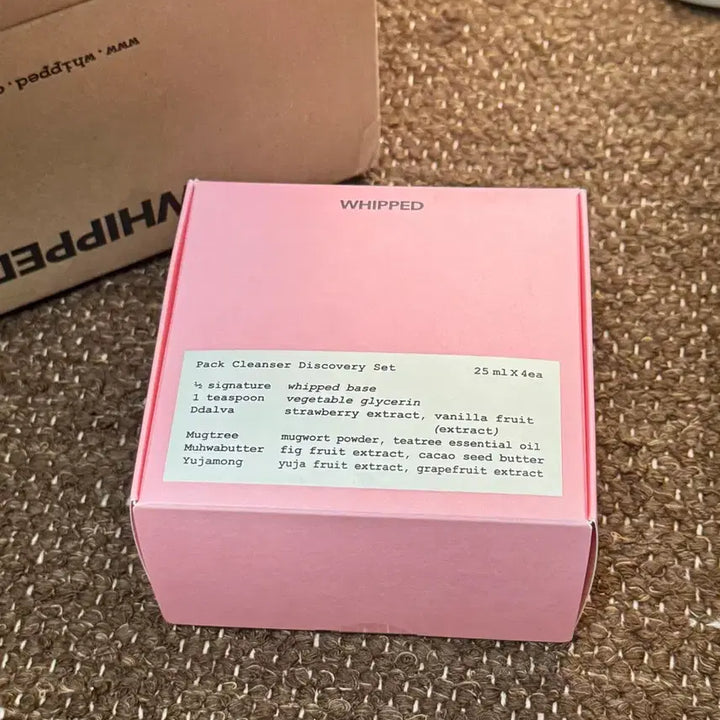 [BUNJANG] WHIPDE Vegan Pack Cleanser 4-Type Discovery Kit / (새상품) 휩드 1위 판매 비건 팩클렌저 4종 디스커버리 키트