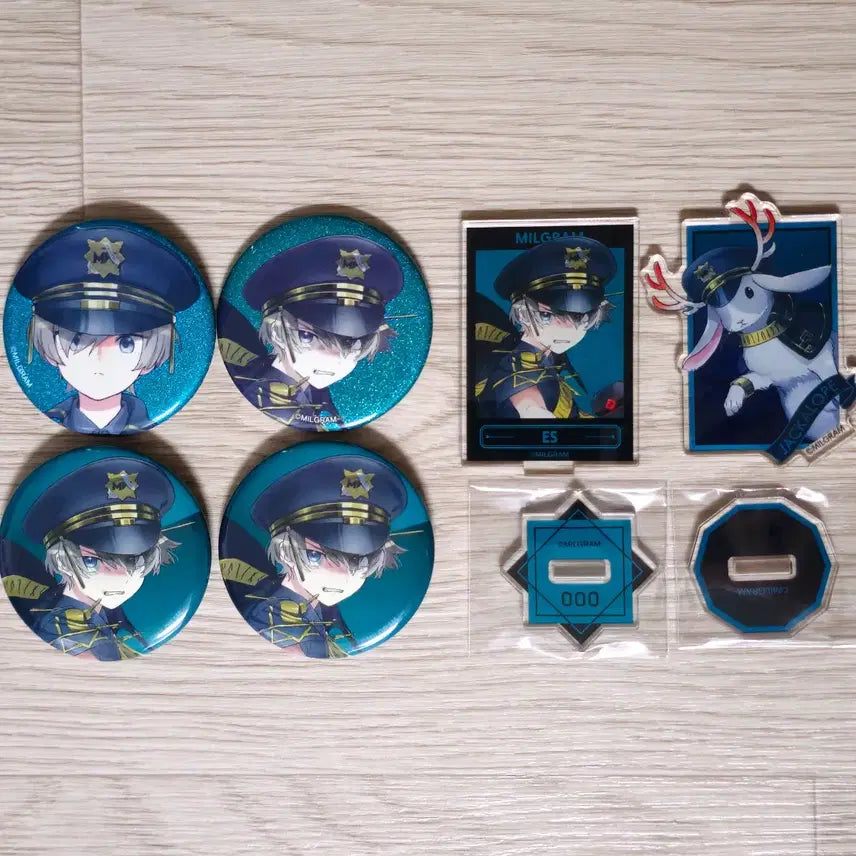 [BUNJANG] Milligram S Jackaroff 1st/2nd Round Can Badge &amp; Acrylic Stand / 밀그램 에스 잭카로프 1심 2심 캔뱃지 아크릴 스탠드