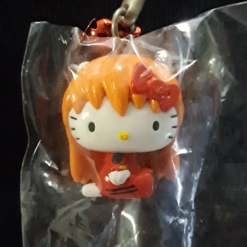 [BUNJANG] Evangelion x Hello Kitty Asuka Strap (New) / 고전 에반게리온 헬로키티 아스카 스트랩