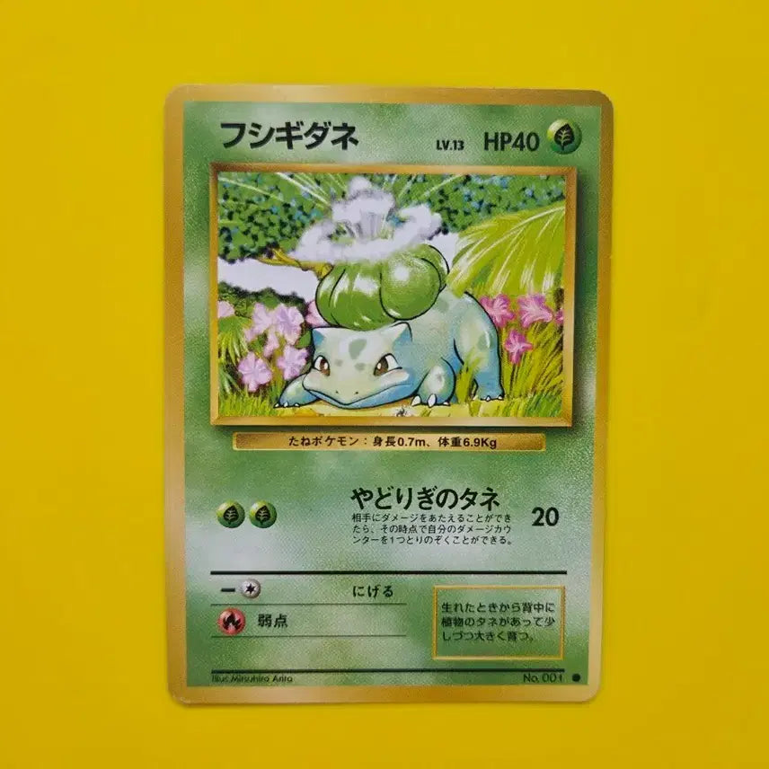 [BUNJANG] Pokemon Card 1996 Bulbasaur 1st Edition (A Grade, Japanese) / 포켓몬카드 1996 이상해씨 a급 초기 일본판
