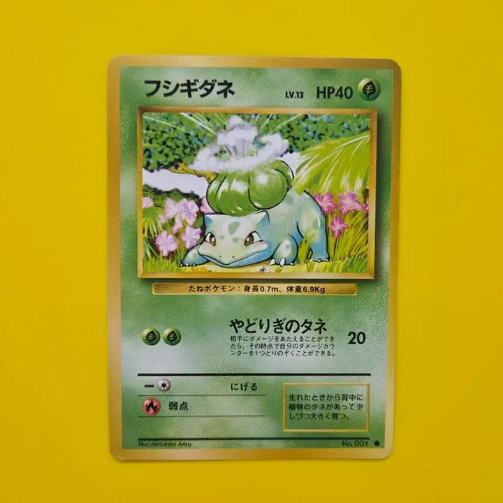 [BUNJANG] Pokemon Card 1996 Bulbasaur 1st Edition (A Grade, Japanese) / 포켓몬카드 1996 이상해씨 a급 초기 일본판