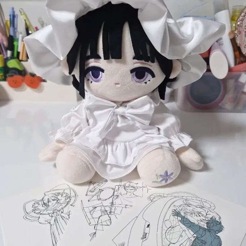 [BUNJANG] A.S.T.E. Sua Plushie Doll &amp; Postcard Bundle Set / 에이스테 수아 앉은 봉제인형 누이, 엽서 일괄판매