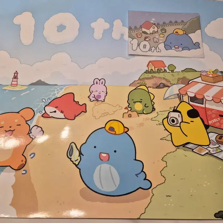 [BUNJANG] Pixelie 10th Anniversary Popup Poster &amp; Postcard Bundle Set / 픽셀리 10주년 팝업 포스터&amp;엽서 일괄