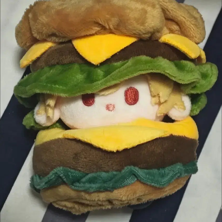 [BUNJANG] 10cm Doll Clothes Hamburger Outfit / 10cm 10깅옷 솜인형옷 솜깅옷 햄버거