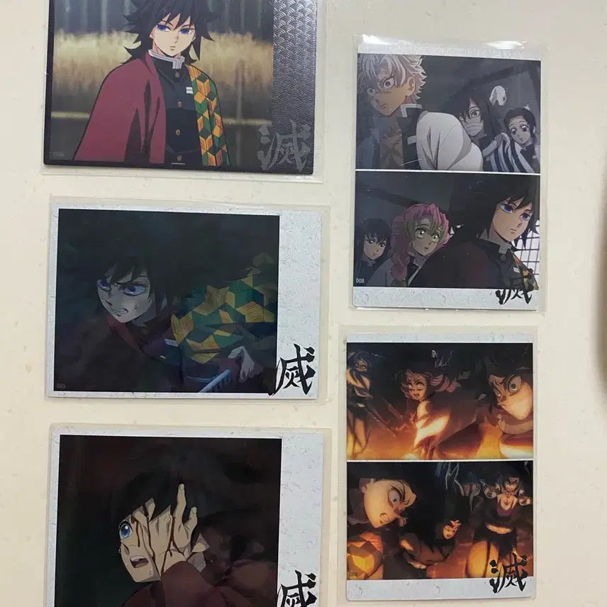[BUNJANG] Demon Slayer: Kimetsu no Yaiba Highlight Pix Card Tomioka Giyu Bundle Set / [5종 일괄] 귀멸의칼날 하이라이트 픽 카드 토미오카 기유