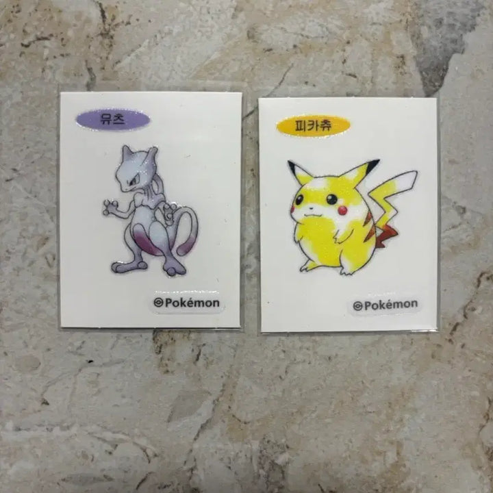 [BUNJANG] Pokemon 30th Anniversary Sticker Collection Bundle (Mewtwo, Pikachu) / 포켓몬 30주년 띠부씰 팔아요 아트워크 띠부띠부씰 아트웍 뮤츠 피카츄