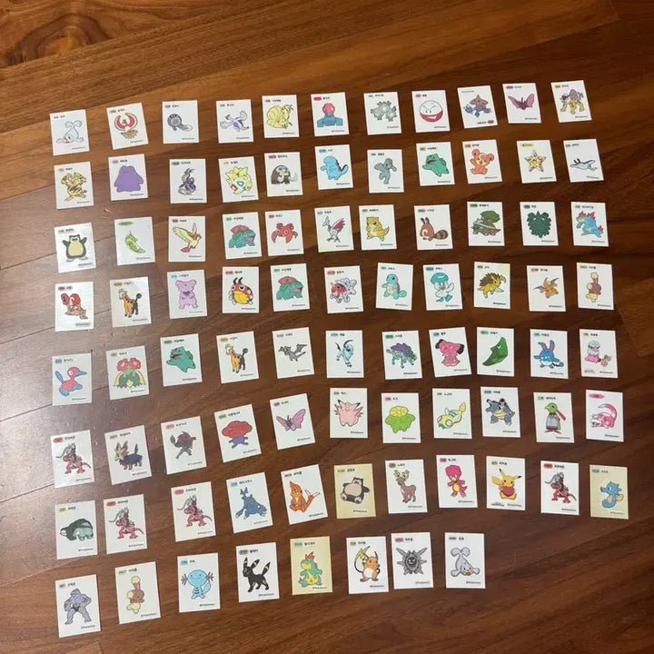 [BUNJANG] Pokemon Sticker 85-Piece Bundle Set / 포켓몬 띠부씰 85종 일괄 판매
