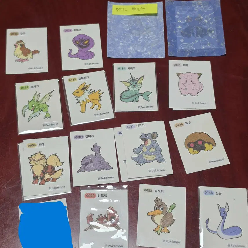 [BUNJANG] Pokemon Stickers (1st Gen) - Various Prices / 포켓몬 띠부씰 1세대 3자리&amp;4자리 팝니다