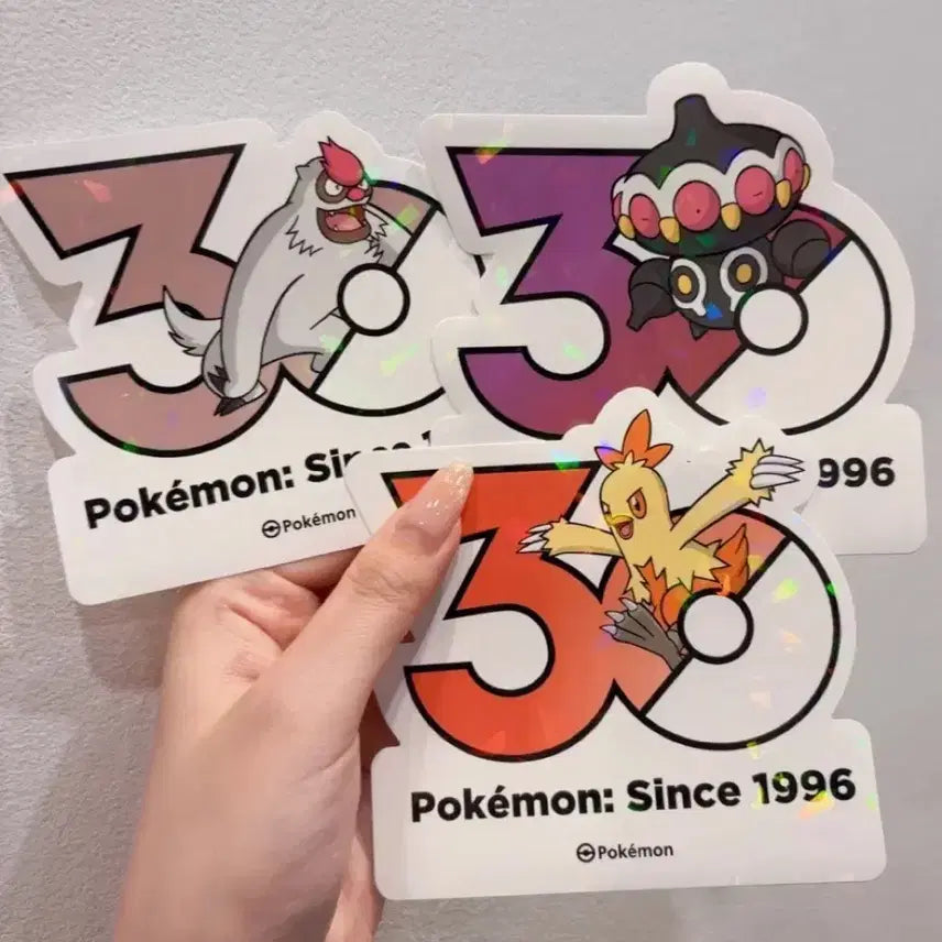 [BUNJANG] Pokémon 30th Anniversary Sticker - Jynx (Entei-like) / 발바로 점토도리 영치코 포켓몬 30주년 스티커