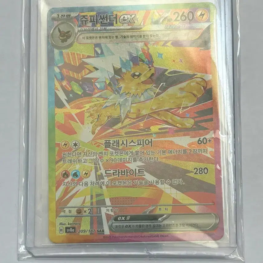[BUNJANG] Pokemon Card Thundurus-EX SAR / 포켓몬카드 쥬피썬더ex SAR