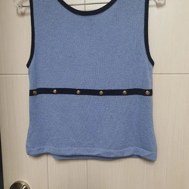 [BUNJANG] ST.JOHN Blue Sleeveless Knit Vest / ST.JOHN 민소매니트
