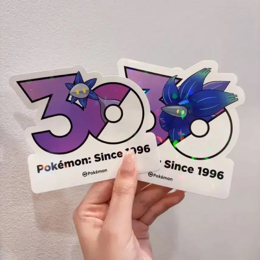 [BUNJANG] Killaflor Pokemon 30th Anniversary Holographic Sticker Set / 초롱순 킬라플로르 포켓몬 30주년 스티커