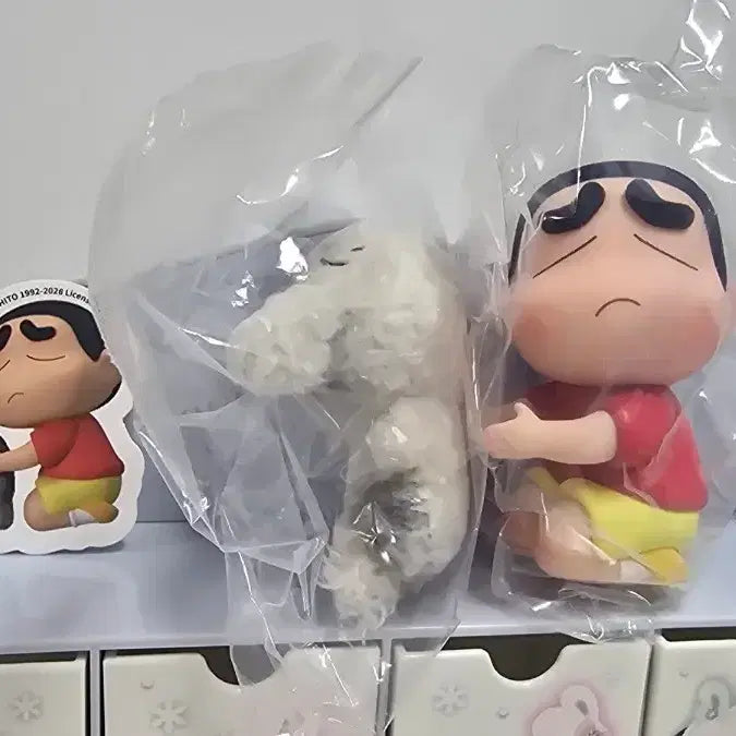 [BUNJANG] Crayon Shin-chan &amp; Shiro Figure Set / 짱구 피규어(+흰둥이)