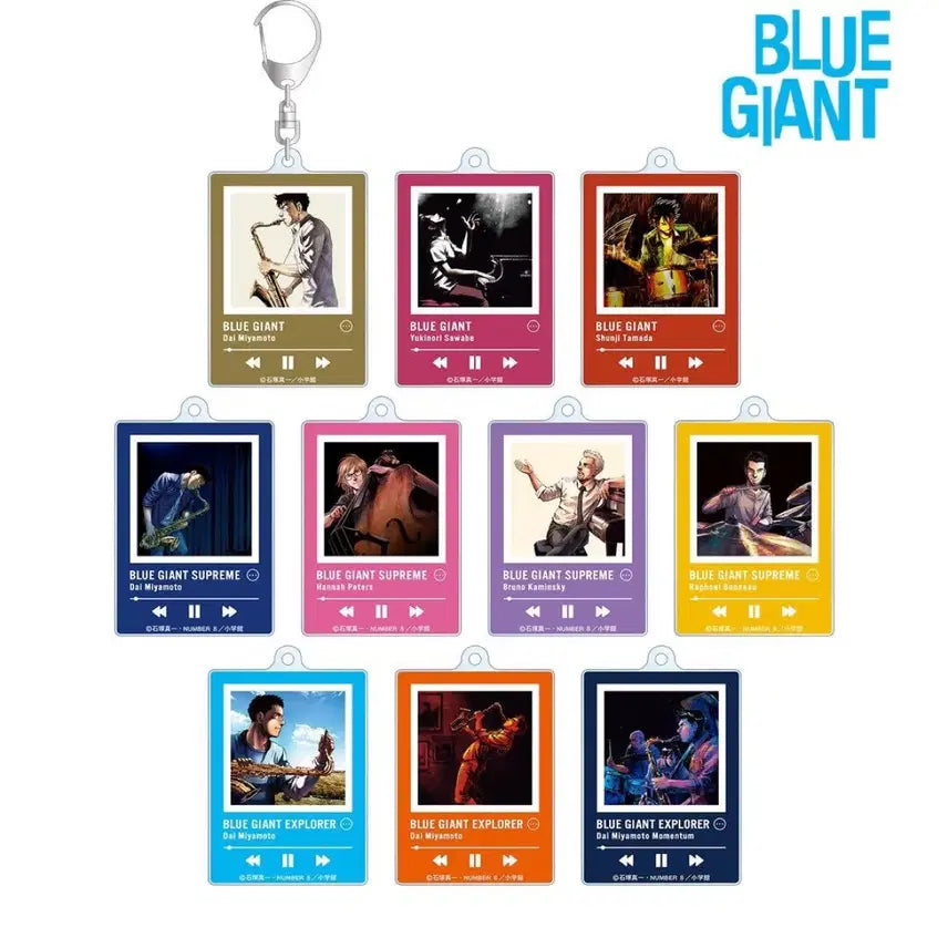 [BUNJANG] Blue Giant Acrylic Keyring Set / 블루 자이언트 아크릴 키링