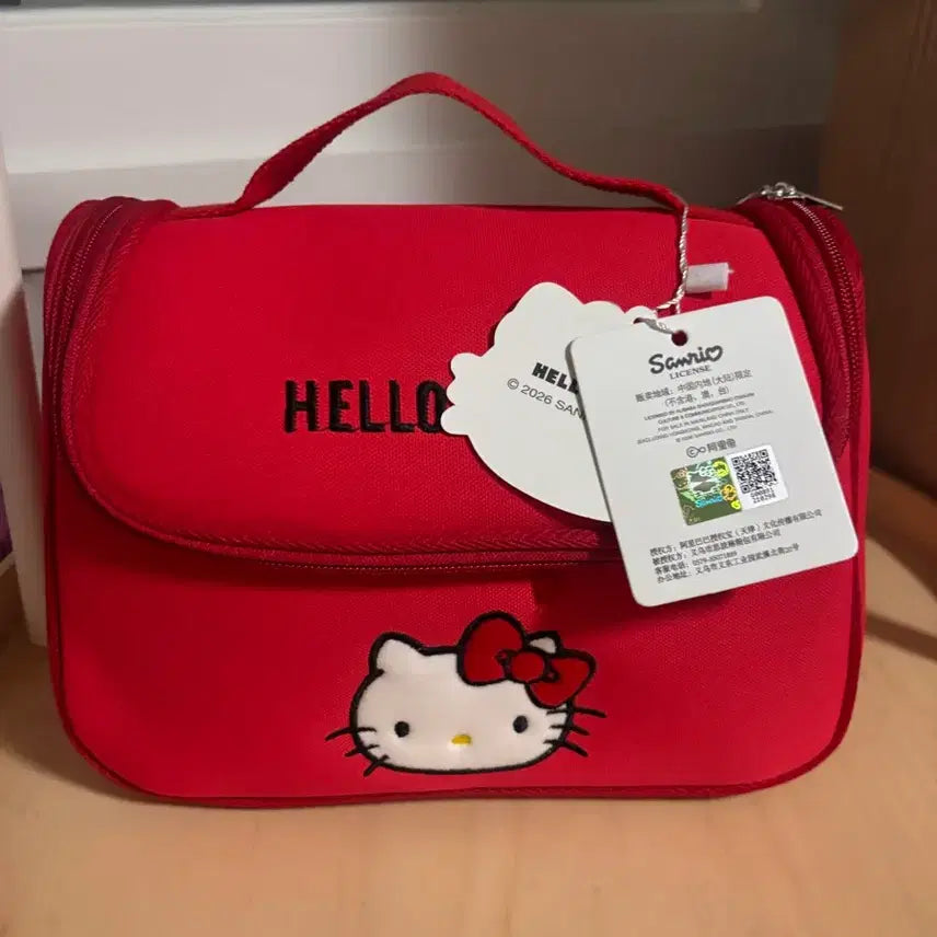 [SOLD OUT] (상점님) 산리오 헬로키티 레드 파우치 가방