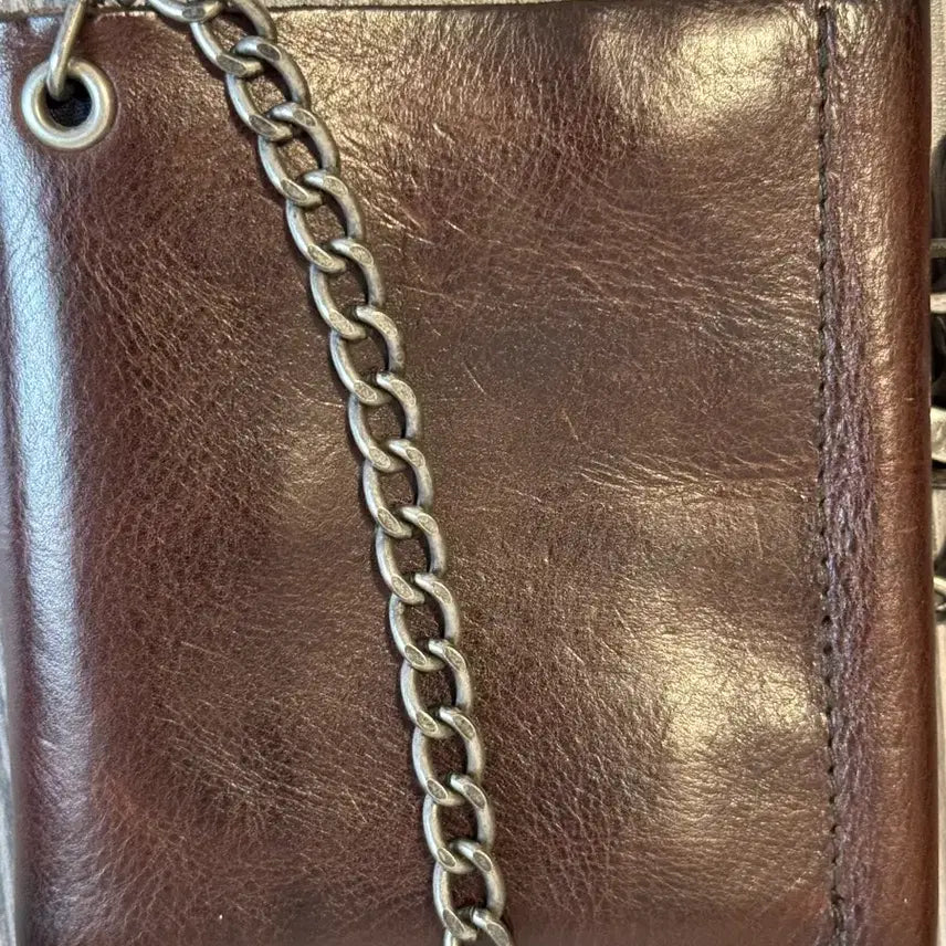[BUNJANG] RRL Concho Chain Leather Wallet / 더블알엘 콘초 체인레더월렛