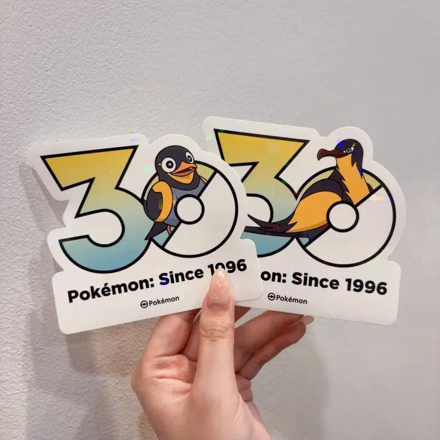 [BUNJANG] Pokemon 30th Anniversary Chiritori Holographic Stickers / 찌리비 찌리비크 포켓몬 30주년 스티커
