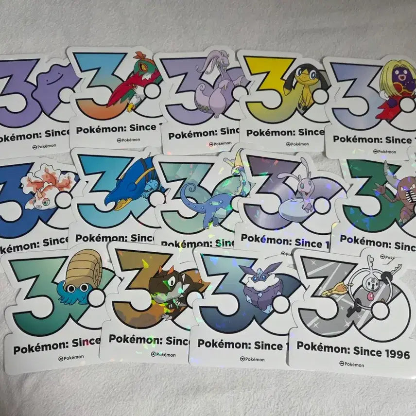 [SOLD OUT] 포켓몬 30주년 스티커 세트