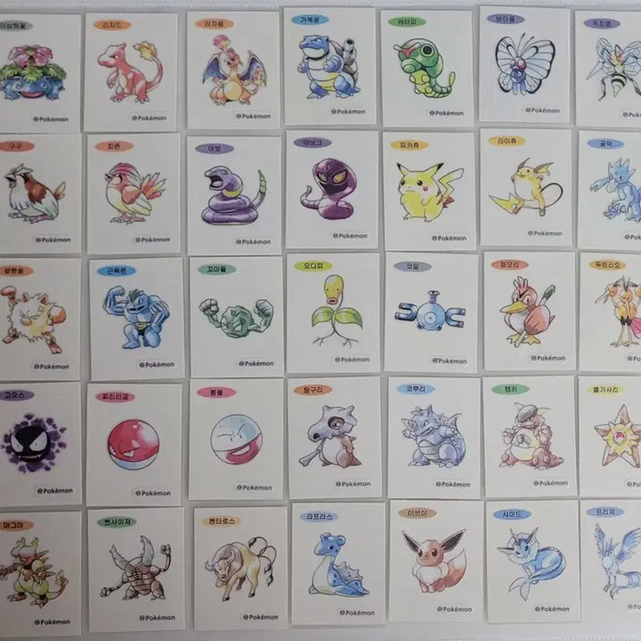 [BUNJANG] Pokemon 30th Anniversary Artwork Stickers Bundle Set / 포켓몬 30주년 아트워크 띠부씰 판매