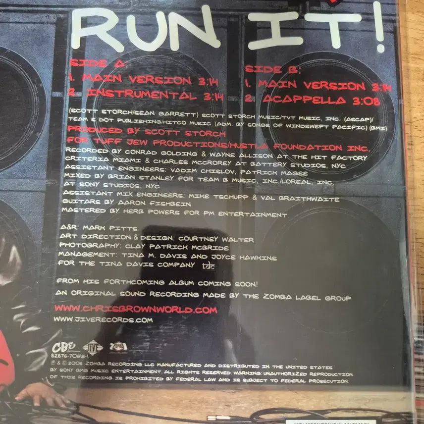 [BUNJANG] Chris Brown Run It! LP (Sealed) / LP (미개봉) 크리스 브라운 Run It!