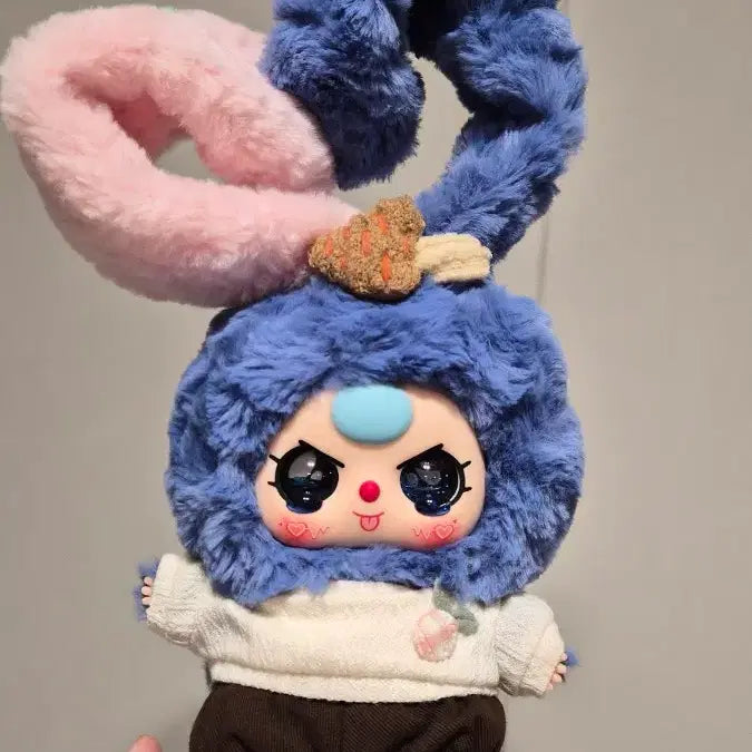 [BUNJANG] Babys3 Half Half Rabbit Plush Keychain / 베이비쓰리 반반토끼 인형 키링