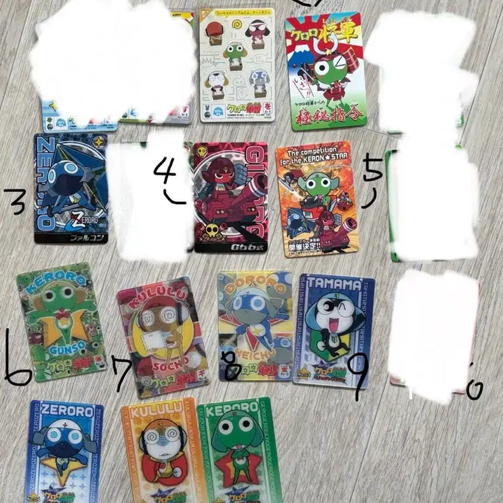 [BUNJANG] Keroro Plastic Cards / 케로로 카드
