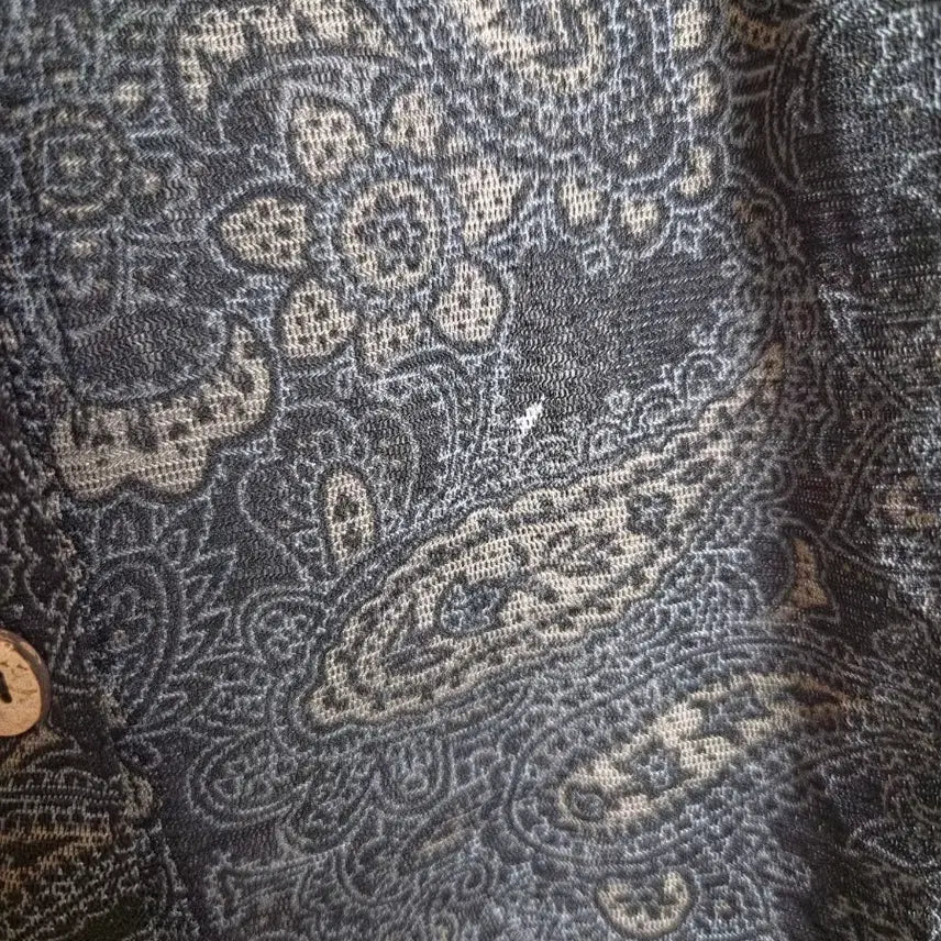 [BUNJANG] Vintage Mori Girl Bohemian Paisley Sleeveless Strap Mini Dress / 빈티지 모리걸 하구미 보헤미안 페이즐리 바선생 나시 끈 원피스