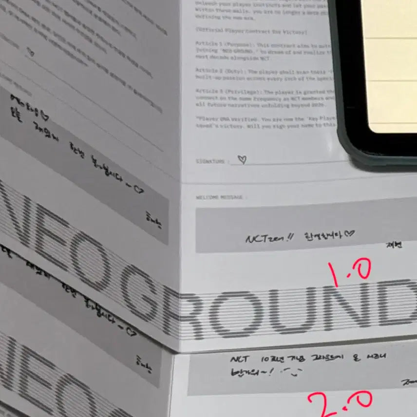 [BUNJANG] NCT 2026 Neo Ground Contract Haechan Jaemin / [해찬재현] 네오 그라운드 입단 계약서 NCT 2026 팝업