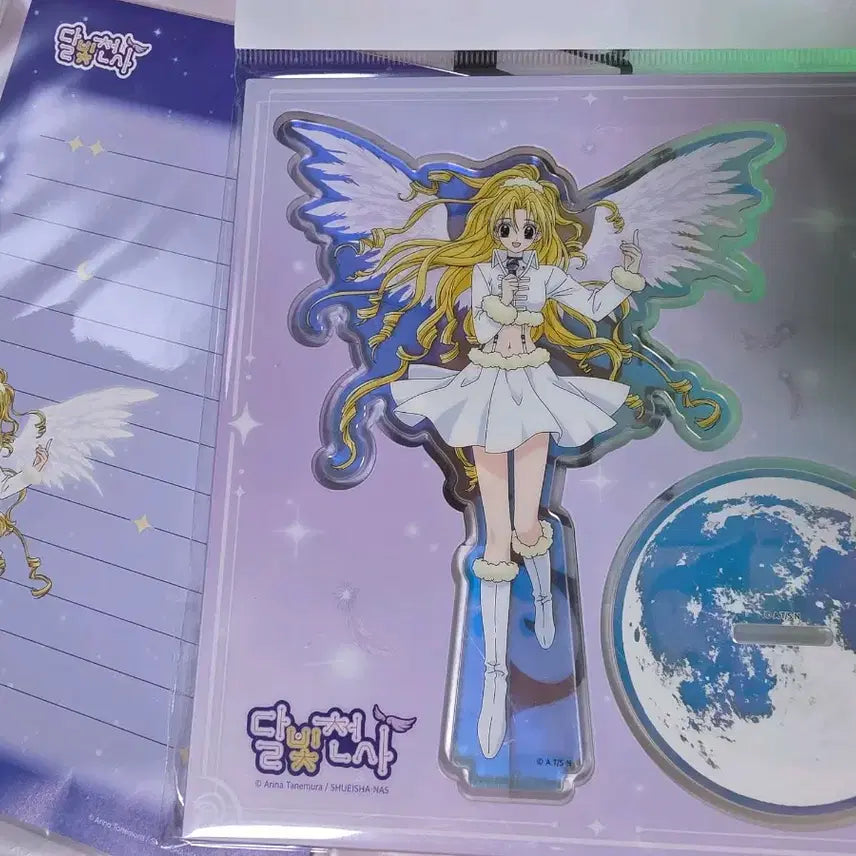 [BUNJANG] Moonlight Angel Acrylic Stand &amp; Letter Set Special Edition / 반값택포 40,000) 달빛천사 아크릴 + 편지지 특전