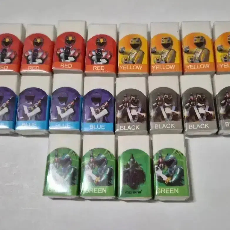[BUNJANG] Power Rangers Eraser Bundle Set / 5개일괄)고전 파워레인져 지우개
