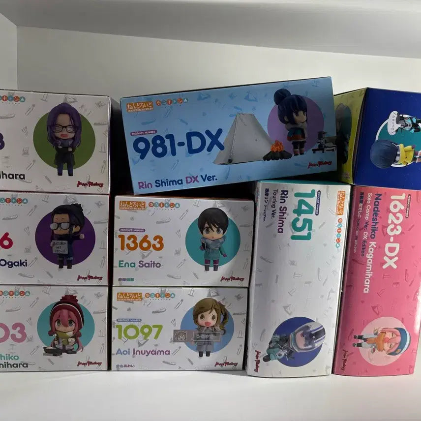 [BUNJANG] Yurukamp Nendoroid Set of 9 Figures / 유루캠 유루캠프 넨도로이드 9종 일괄판매