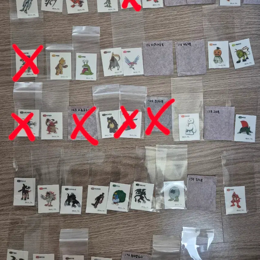 [BUNJANG] Digimon Bread Sticker Collection (58 Variants) - Bundle Set Available / 디지몬빵 띠부씰 52종/일괄시 2.0