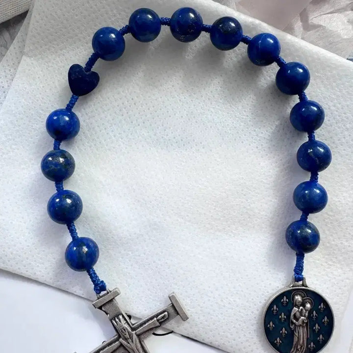 [BUNJANG] Lapis Lazuli Handmade Prayer Beads / 청금석 라피스라줄리 작가 수공예 묵주