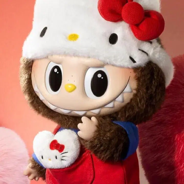 [BUNJANG] Labubu Hello Kitty Collaboration Plush Doll / 새상품 라부부 헬로키티 인형