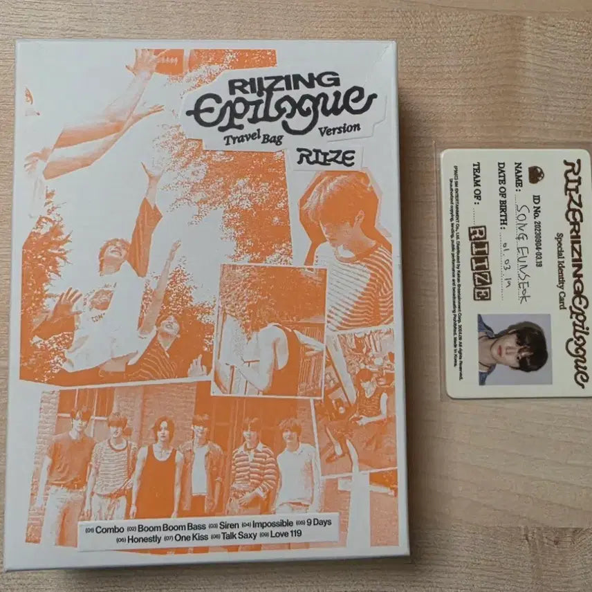 [BUNJANG] RIIZE Epilogue Travel Bag Version Eunseok ID Card / 라이즈 epilogue 트래블백 버전 은석 아이디카드