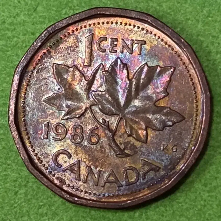 [BUNJANG] 1986 Canada 1 Cent Coin / 1986년 캐나다 1센트 동전 M3070