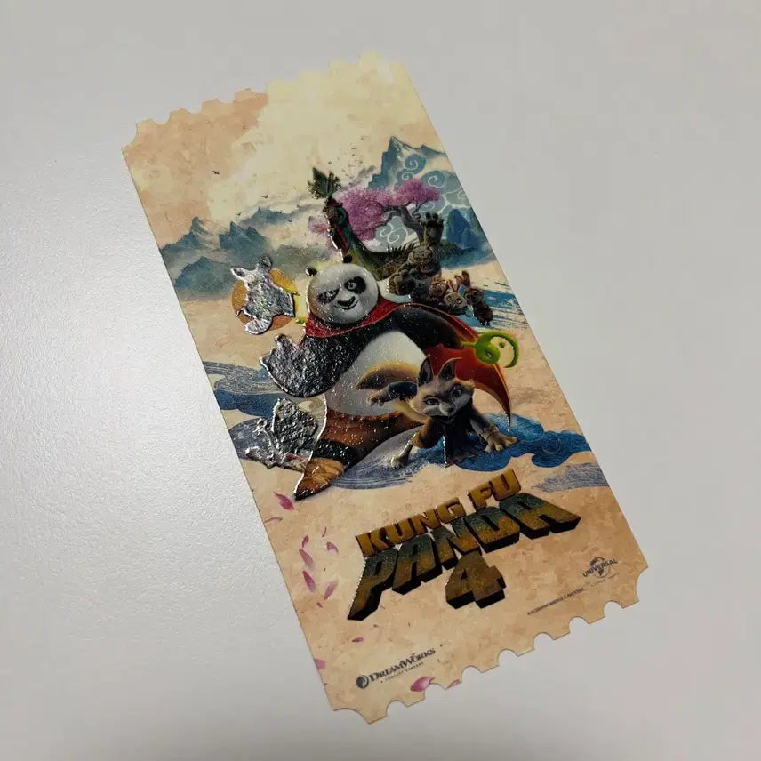 [BUNJANG] Kung Fu Panda 4 Original Ticket / 쿵푸팬더 4 오리지널 티켓