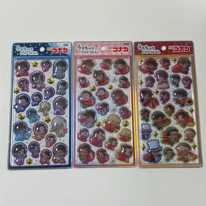 [BUNJANG] Detective Conan POP SEAL Sticker Bundle Set (Sealed) / (일괄) 명탐정 코난 POP SEAL 입체 팝씰 스티커 봉봉드롭